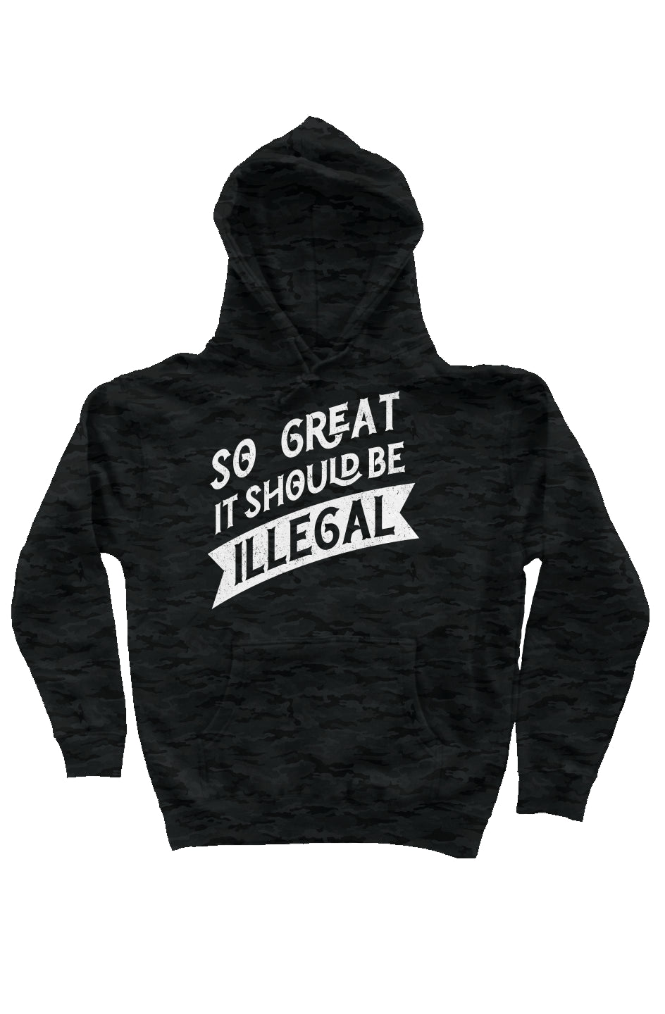 Illegal - Mens Hoodie Heavy