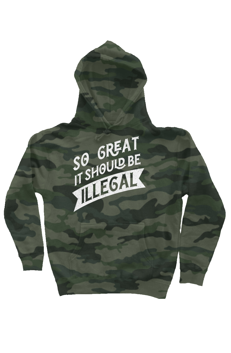 Illegal - Mens Hoodie Heavy