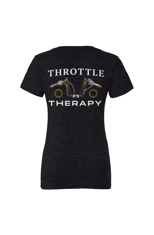 Throttle Therapy - Womens Deep V Tee